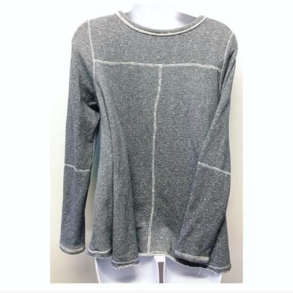 Free People | Laced Chest Long Sleeve Top Striped - Picture 5 of 8